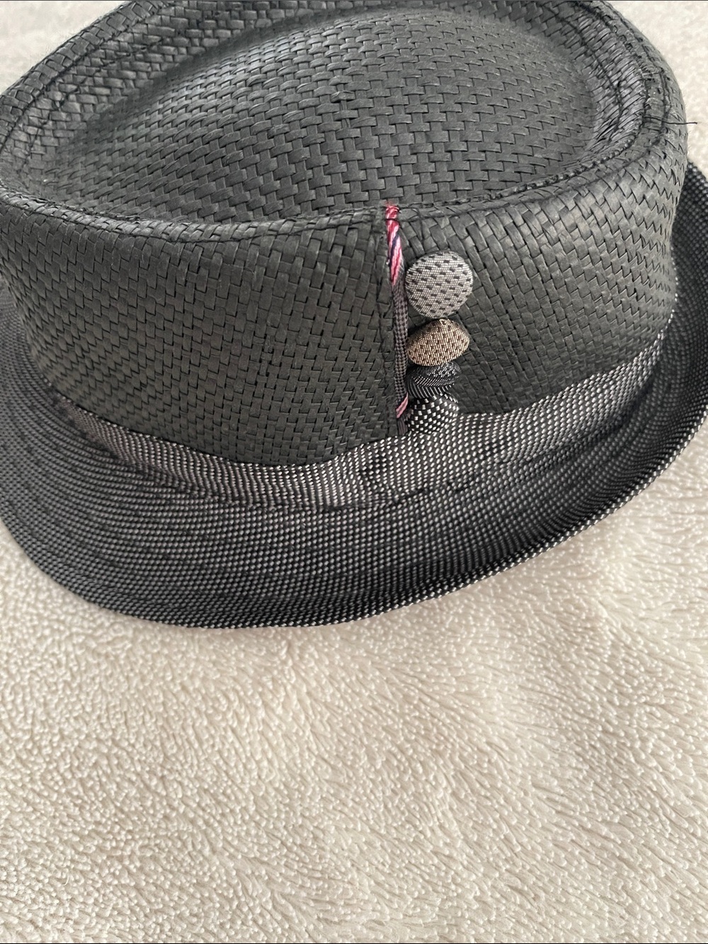 Charming Charlie Gray Woven Fedora Women’s one size